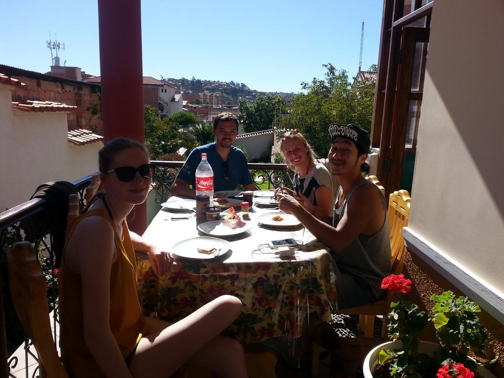 Villa Oropeza Hostel 苏克雷 外观 照片
